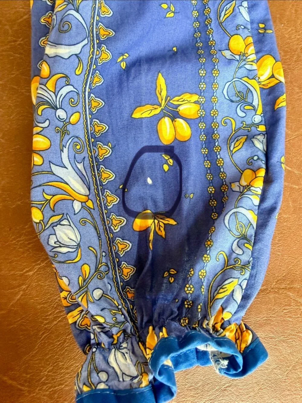 French Provincial Fabric Hanging Plastic Bags Holder
